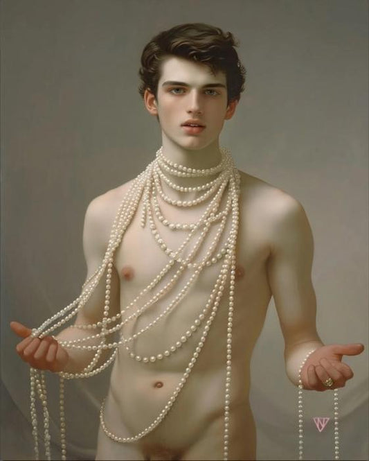 BOY WITH A PEARL NECKLACE